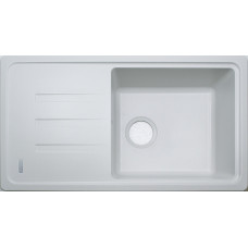 Гранітна кухонна мийка Adamant SLIM LONG WHITE-01