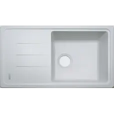 Гранітна кухонна мийка Adamant SLIM LONG WHITE-01
