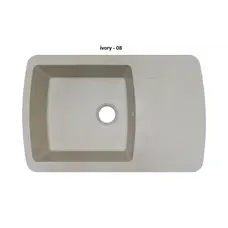 Гранітна кухонна мийка Adamant OPTIMAX IVORY-08