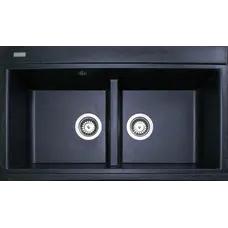 Гранітна кухонна мийка ADAMANT SIMILAR Чорний-03