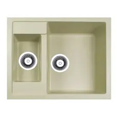 Гранітна плита, мийка Adamant DUPLEX Айворі