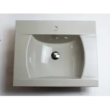 Умивальник накладної бежевого кольору для ванни ADAMANT OVER-60 600Х490 BEIGE