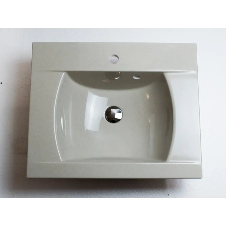 Умивальник накладної бежевого кольору для ванни ADAMANT OVER-60 600Х490 BEIGE