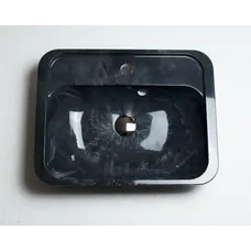 Умивальник врізний ADAMANT OPTION 550Х430 BLACK & WHITE оригінальний