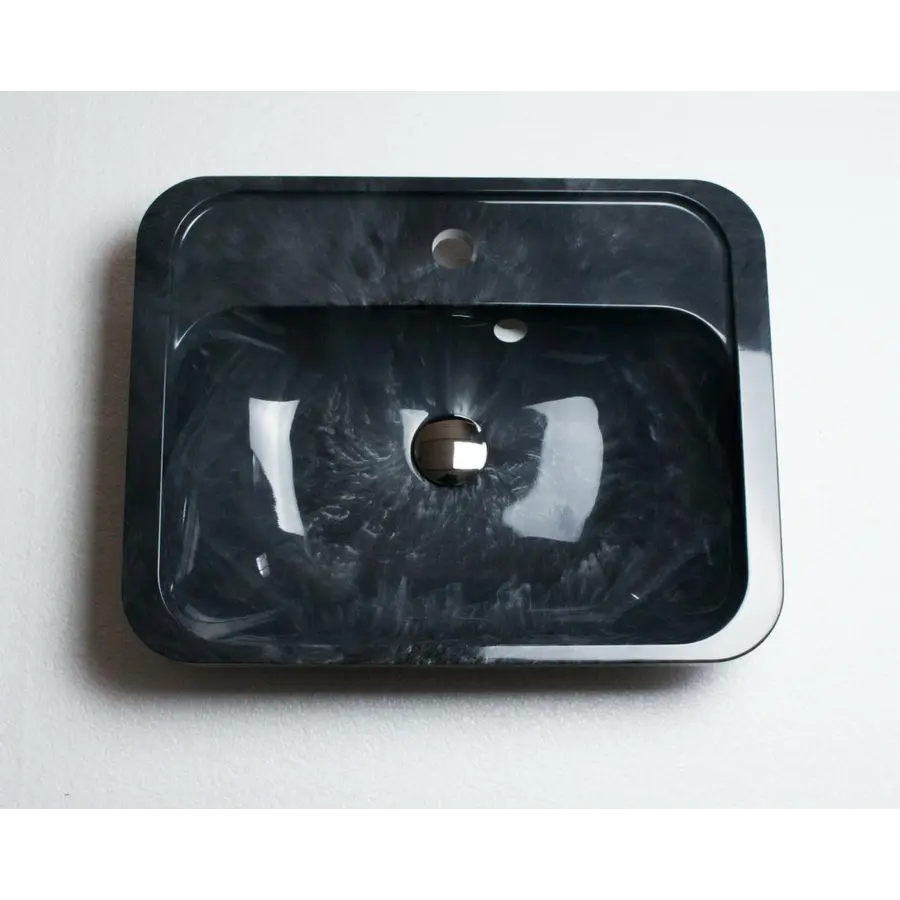 Умывальник врезной ADAMANT OPTION 550Х430 BLACK & WHITE оригинальный