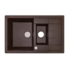 Гранітна кухонна мийка Adamant ANILA PLUS КОРИЧНЕВИЙ-05