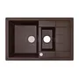 Гранітна кухонна мийка Adamant ANILA PLUS КОРИЧНЕВИЙ-05