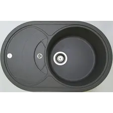 Гранітна кухонна мийка Adamant СІРИЙ-04