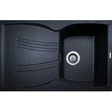 Гранітна кухонна мийка Adamant NEW LINE ЧОРНА-03