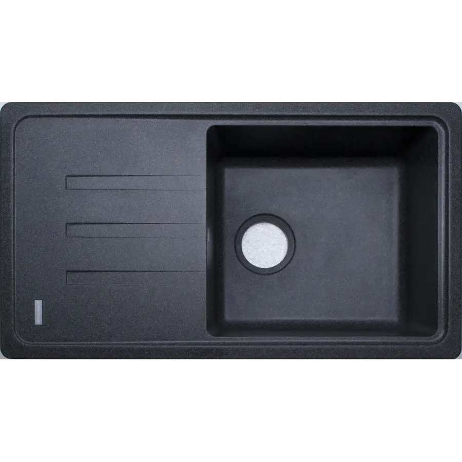 Гранітна кухонна мийка Adamant SLIM LONG ГРАФИТ-13