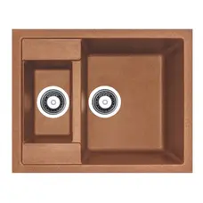 Гранітна плита, мийка Adamant DUPLEX Терракота