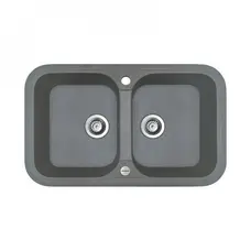 Гранітна мийка Adamant TWINS Сірий