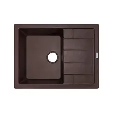 Гранітна кухонна мийка Adamant ANILA Коричневий-05