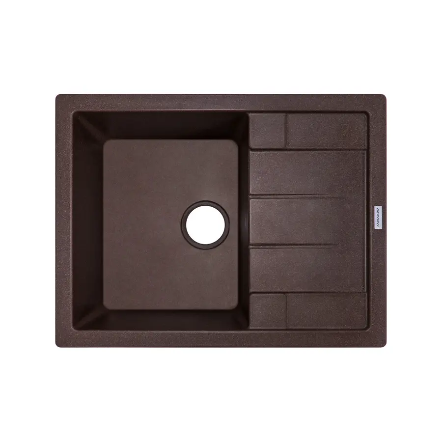 Гранітна кухонна мийка Adamant ANILA Коричневий-05