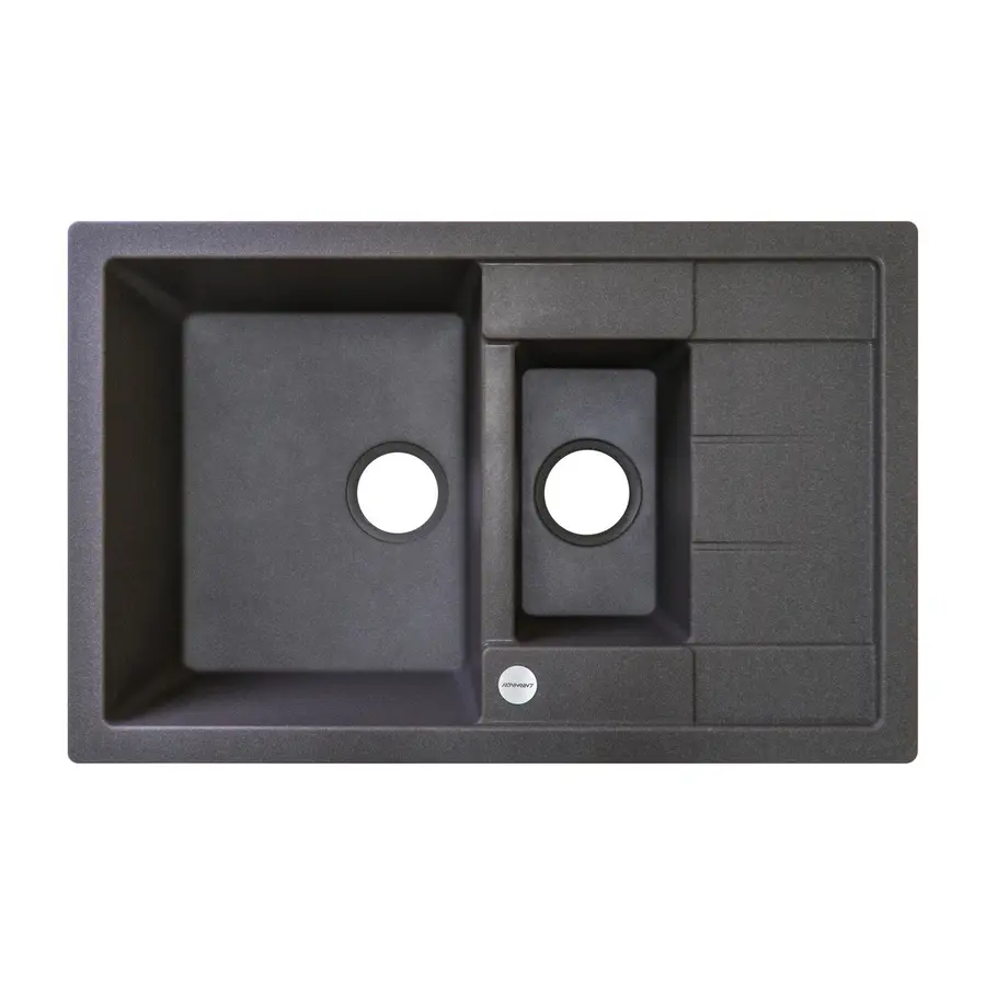 Гранітна кухонна мийка Adamant ANILA PLUS ГРАФИТ-13