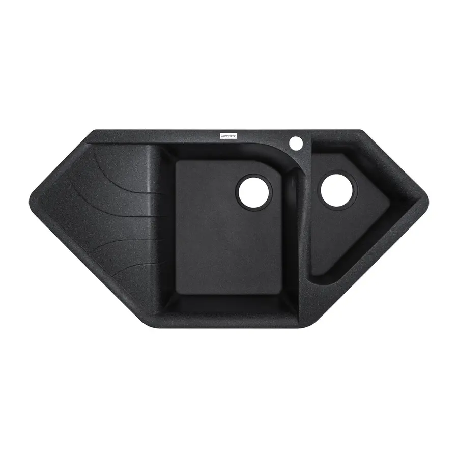 Гранітна кухонна мийка Adamant SPIRIT ЧОРНИЙ-03