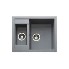 Гранітна кухонна мийка Adamant DUPLEX СВІТЛО СІРИЙ-09