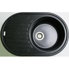 Гранітна кухонна мийка Adamant ELLIPSIS ЧОРНИЙ-03