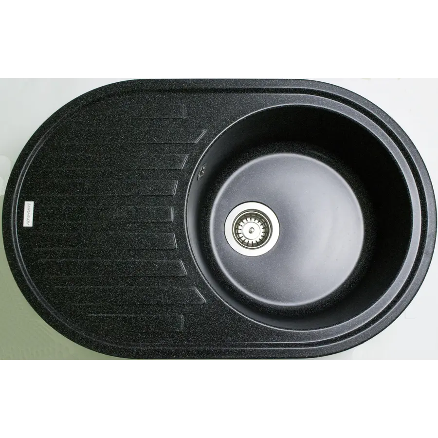 Гранітна кухонна мийка Adamant ELLIPSIS ЧОРНИЙ-03