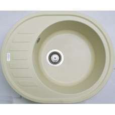 Гранітна кухонна мийка Adamant OVUM IVORY-08