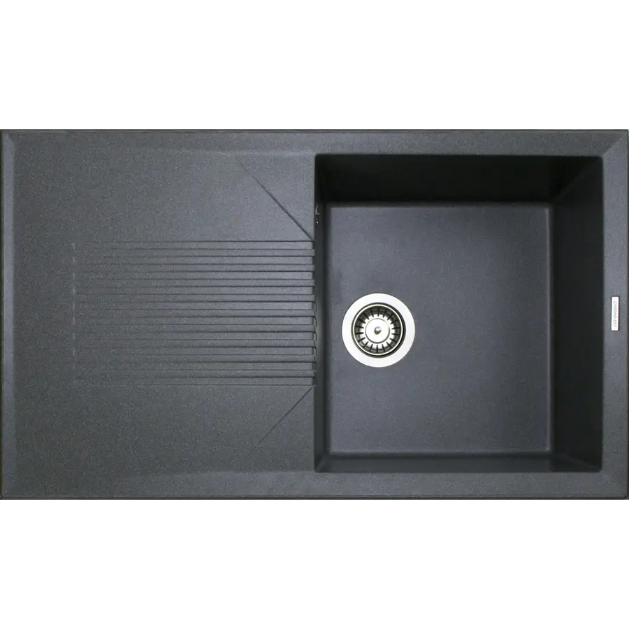 Гранітна кухонна мийка Adamant NOVAK СІРИЙ-04