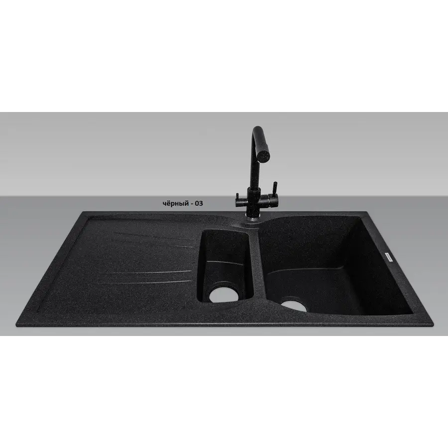 Гранітна кухонна мийка Adamant NEW LINE PLUS