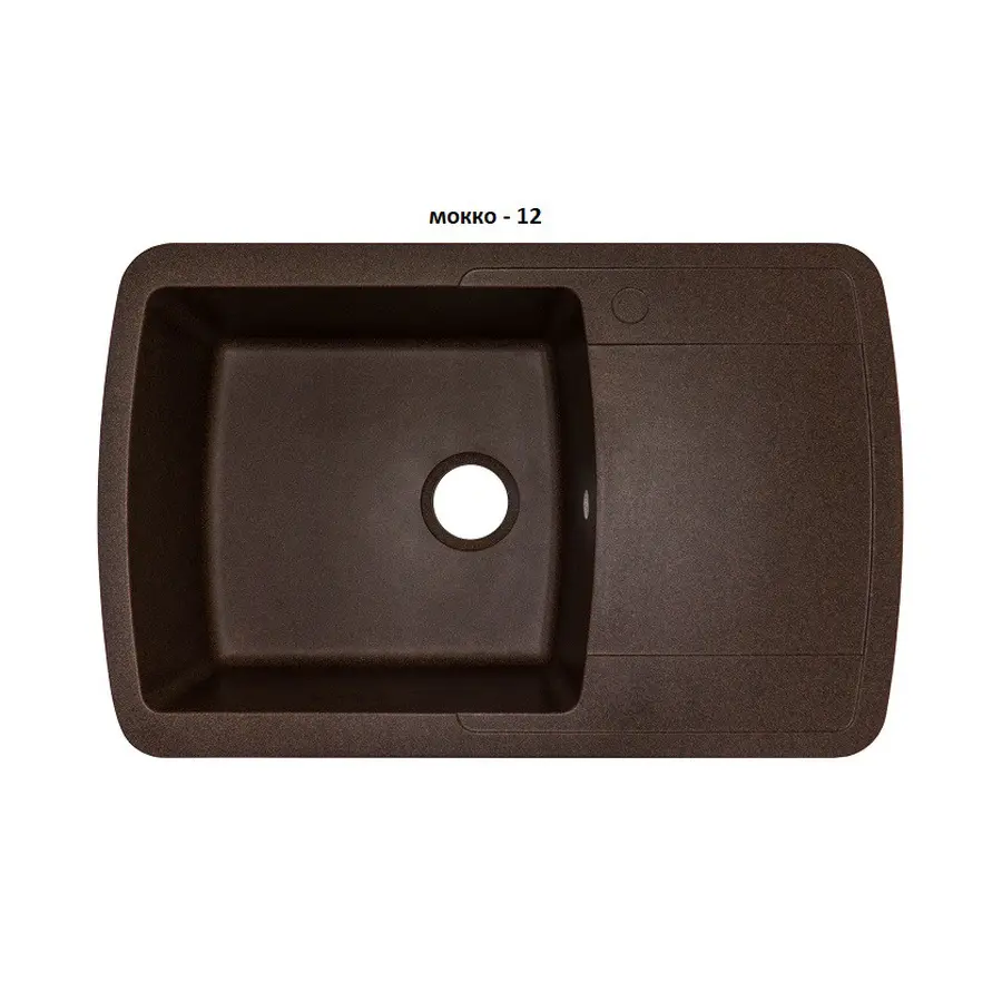 Гранитная кухонная мойка Adamant OPTIMAX MOKKO-12