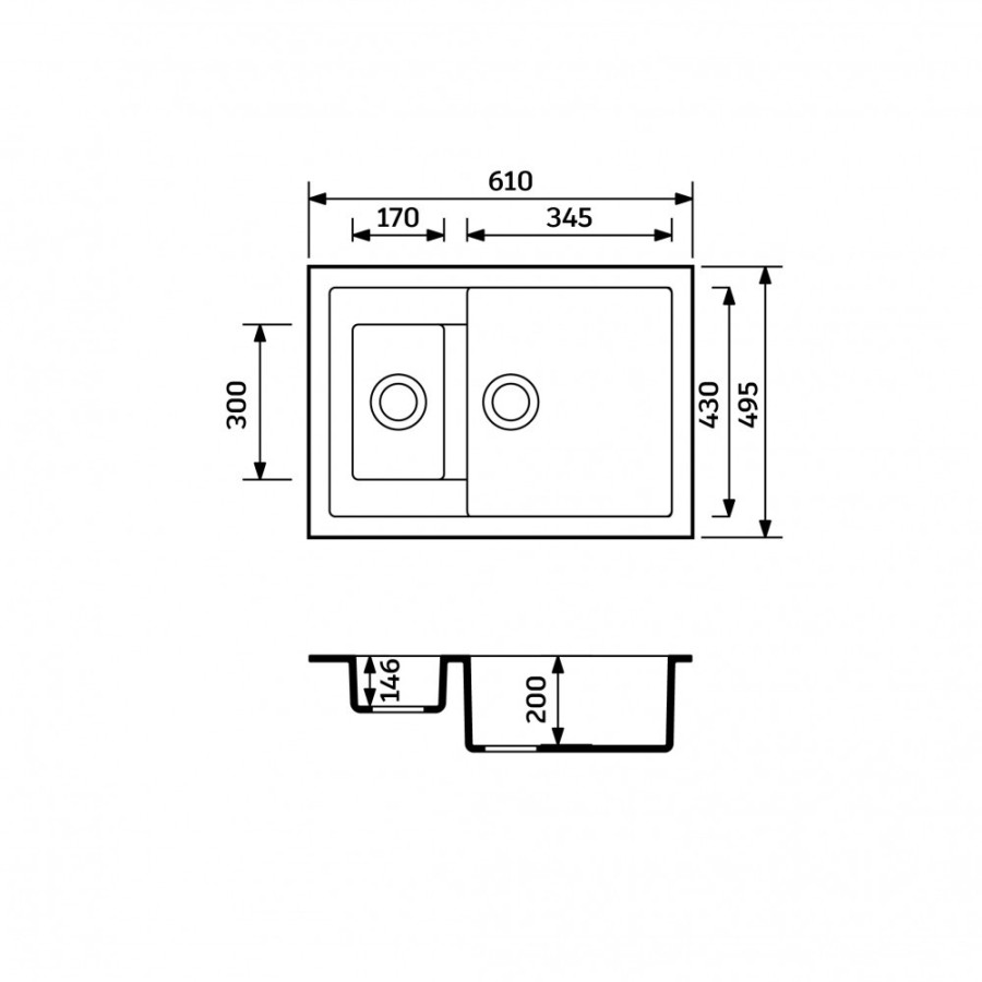 Гранітна мийка ADAMANT DUPLEX Мокко