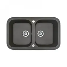 Гранітна мийка Adamant TWINS Графіт