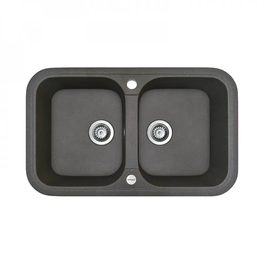 Гранітна мийка Adamant TWINS Графіт
