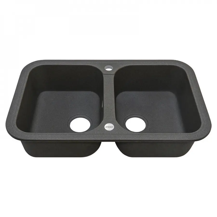 Гранітна мийка Adamant TWINS Графіт