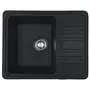 Гранітна мийка Adamant SMALL Чорний металік