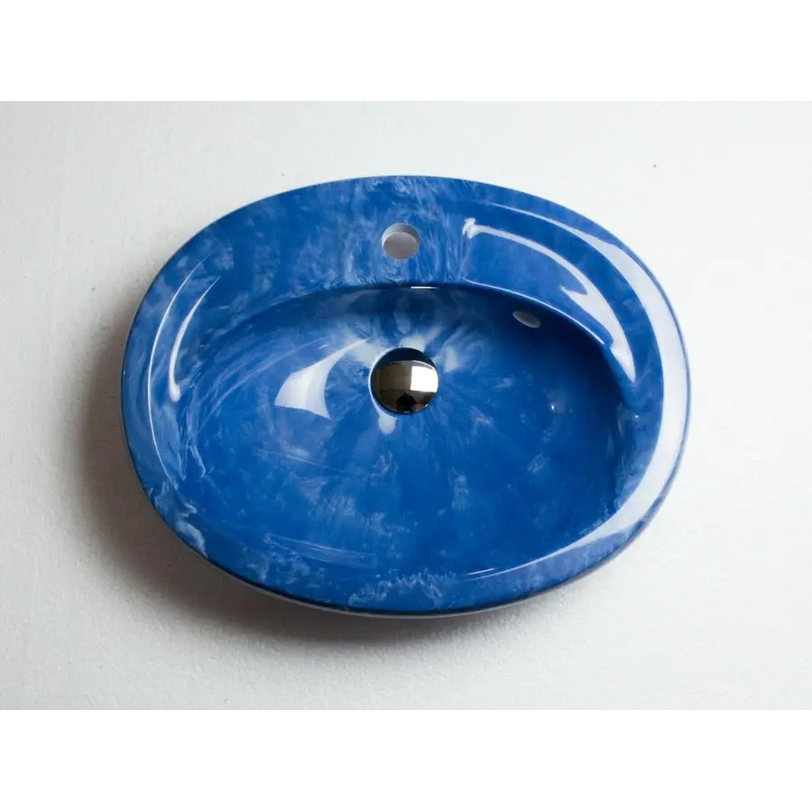 Умывальник врезной ADAMANT COMFY 540Х425 SKY синий