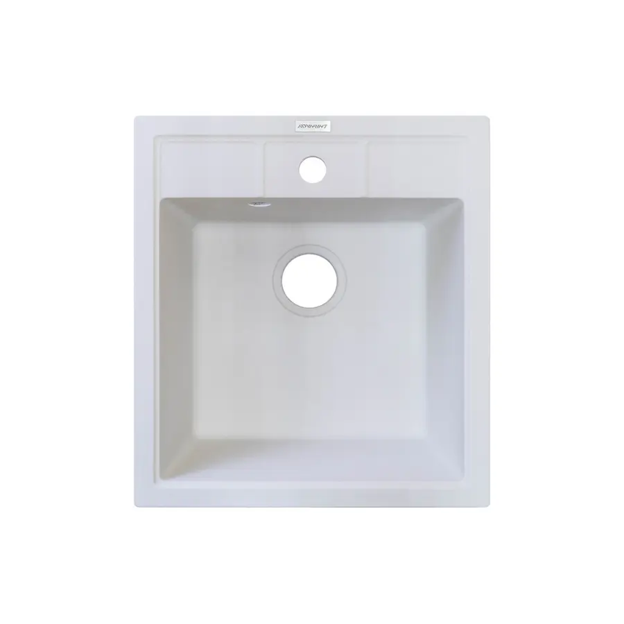 Гранітна кухонна мийка Adamant BRICK БІЛИЙ-01