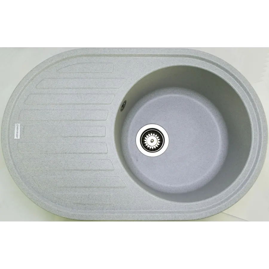 Гранітна кухонна мийка Adamant ELLIPSIS СВІТЛО СІРИЙ-09