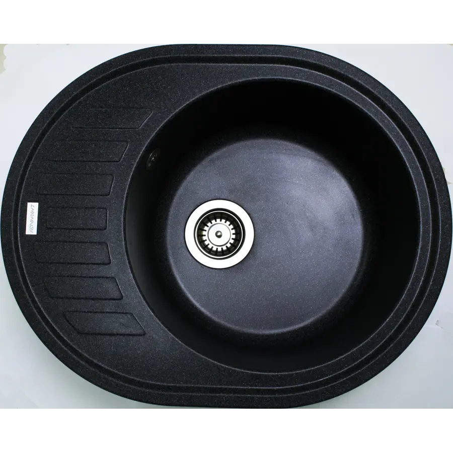 Гранітна кухонна мийка Adamant OVUM ГРАФИТ-13