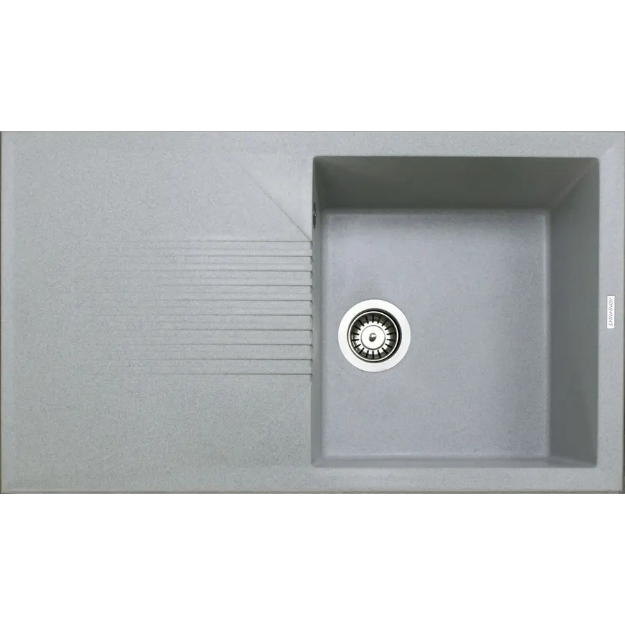 Гранітна кухонна мийка Adamant NOVAK СВІТЛО СІРИЙ-09