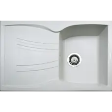 Гранітна кухонна мийка Adamant NEW LINE БІЛА-01
