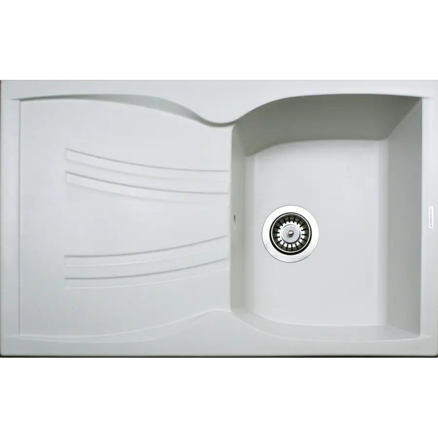 Гранітна кухонна мийка Adamant NEW LINE БІЛА-01