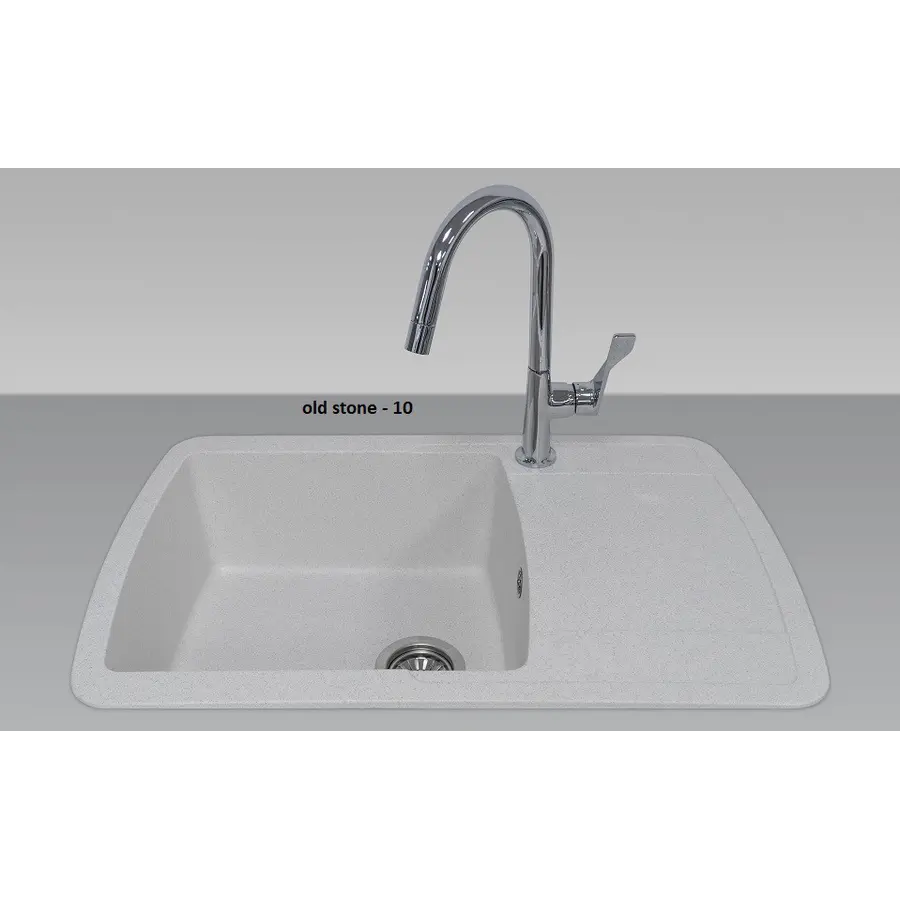 Гранітна кухонна мийка Adamant OPTIMAX OLD STONE-10