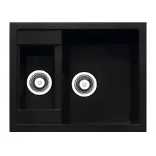 Гранітна плита, мийка Adamant DUPLEX Антрацит