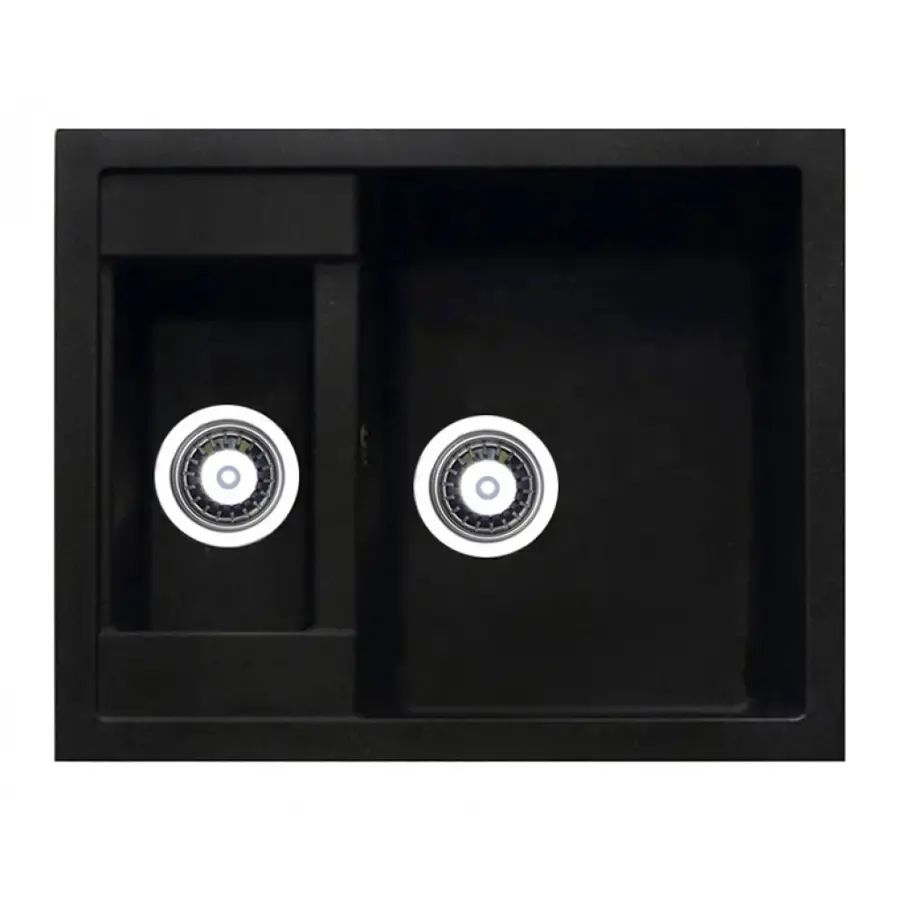 Гранітна плита, мийка Adamant DUPLEX Антрацит