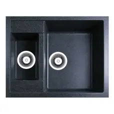 Гранітна мийка ADAMANT DUPLEX Графіт