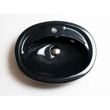 Умывальник врезной для ванны черный ADAMANT COMFY 540Х425 BLACK