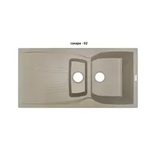 Гранітна кухонна мийка Adamant NEW LINE PLUS ЦУКРУ-02