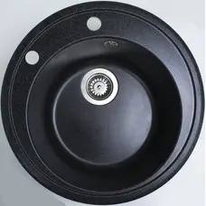 Гранітна кухонна мийка Adamant SUN ЧОРНИЙ-03