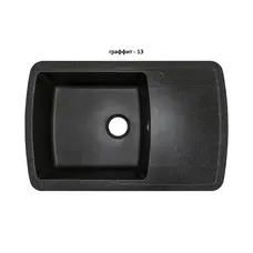 Гранітна кухонна мийка Adamant OPTIMAX ГРАФИТ-13