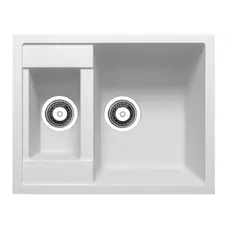 Гранітна плита, мийка Adamant DUPLEX Білий