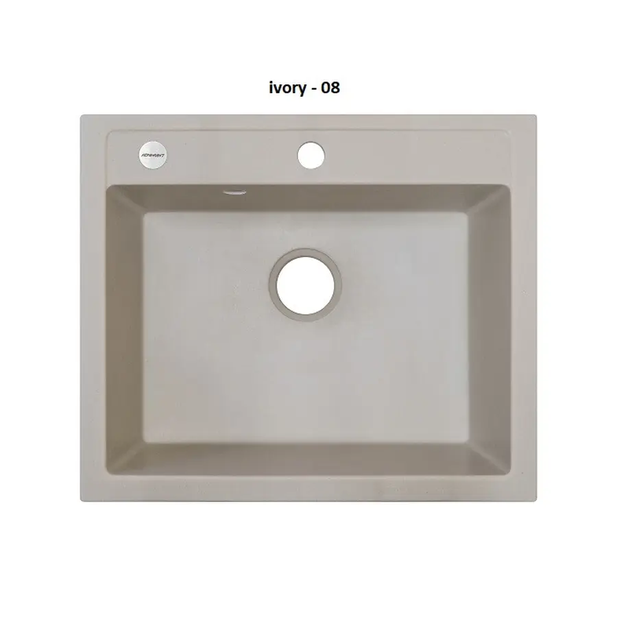 Гранітна мийка Adamant PRIZMA Айворі