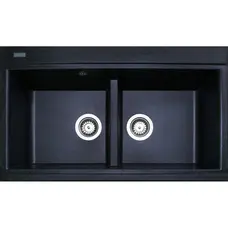 Гранітна мийка ADAMANT SIMILAR Чорний металік